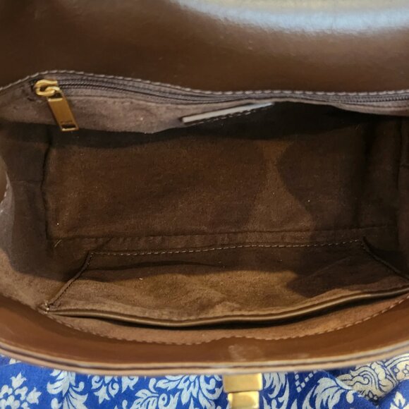 Lucia Classic Top Handbag - Dark Brown Like new - Picture 8 of 9